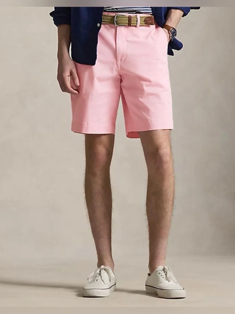 Polo Ralph Lauren Bedford Classic Fit Chino Short 9” Size 34 Pink NWT